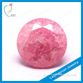 Pink round shape ice loose zircon